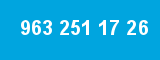 963 251 17 26 963 251 17 26